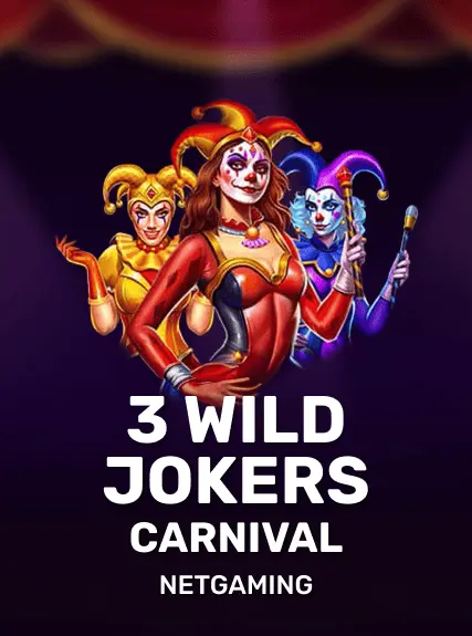 3 Wild Jokers Carnival game tile